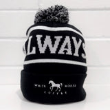 White Horse Bobble Beanie