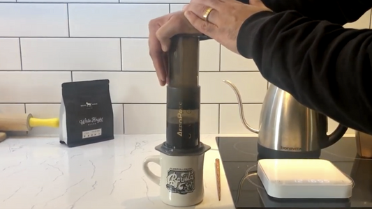 Brew coffee at home with an AeroPress