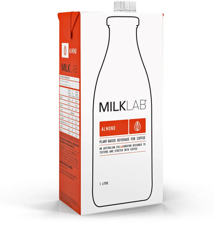 MILKLAB Almond Milk 8 x 1L Barista Milk For Coffee, Latte & Espresso, Dairy Free, Plant Based, Vegan