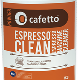 Cafetto Espresso Clean powder container on a white background